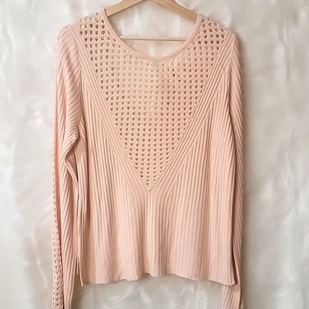 NWT FREE PEOPLE STARLIGHT TUNIC SWEATER HUSHED GRAIN XL